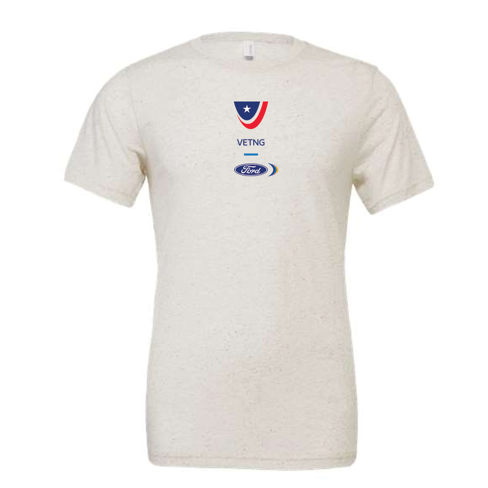VETNG Gender Neutral Bella + Canvas Oatmeal Tee-  SUMMER COLOR
