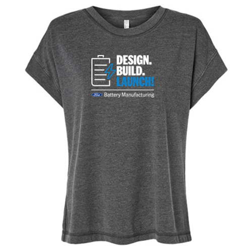 Battery Manufacturing LAT Vintage Wash Tee, Ladies