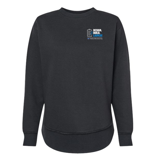 Battery Manufacturing LAT Weekend Fleece Crewneck Sweatshirt, Ladies