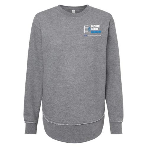Battery Manufacturing LAT Weekend Fleece Crewneck Sweatshirt, Ladies