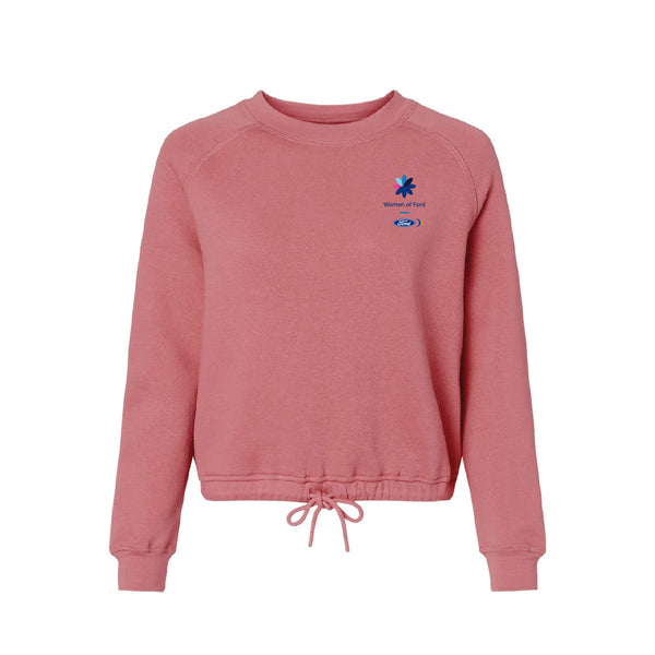 LAT Women's Relaxed 3-End Boxy Fleece Crewneck