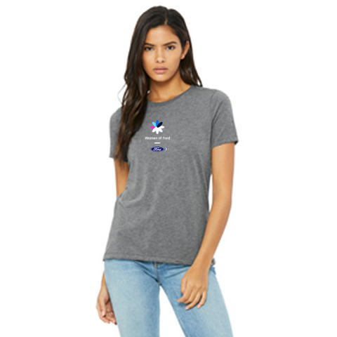 WOF Bella + Canvas Ladies Relaxed Tee- Grey