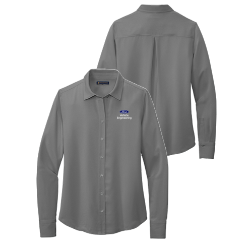 Brooks Brothers Full Button Satin Blouse- Ladies