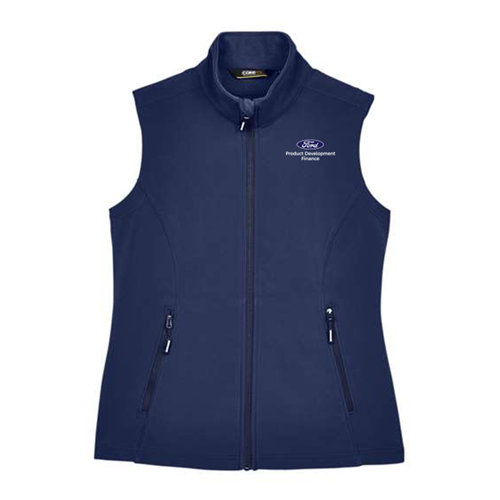 PD Finance Cruise Two-Layer Fleece Bonded Soft Shell Vest, Ladies