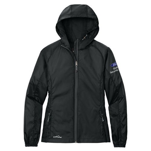 GS Eddie Bauer Packable Wind Jacket, Ladies  Sleeve Logo