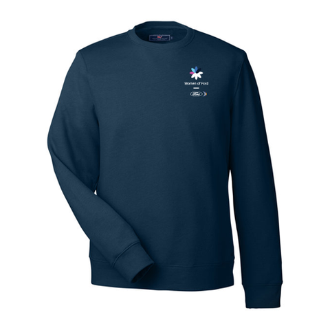 WOF Mens Vineyard Vines Garment Dyed Crew- Navy