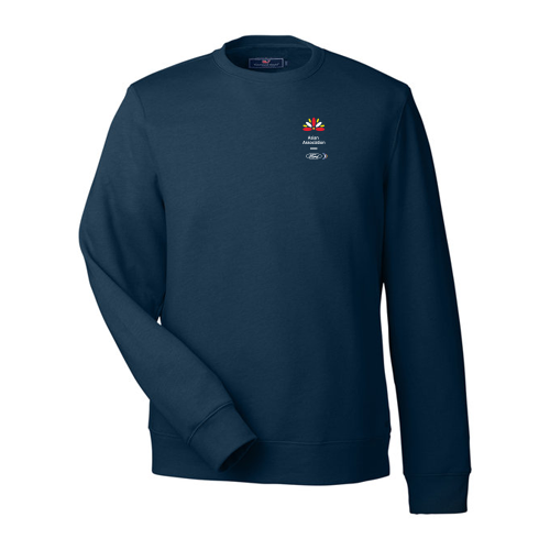 FAA Vineyard Vines Garment Dyed Crew- Navy