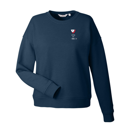 VETNG Vineyard Vines Ladies Garment Dyed Crew- Navy