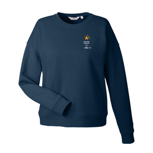 FIN Vineyard Vines Ladies Garment Dyed Crew- Navy