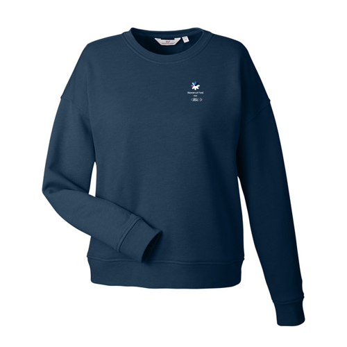 WOF Vineyard Vines Ladies Garment Dyed Crew- Navy