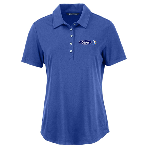GDEIUNLTD26 Cutter & Buck Coastline Recycled Double Peached Polo, Ladies