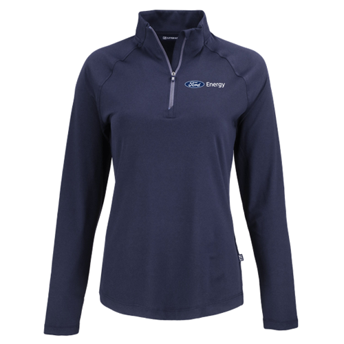 Ford Energy Cutter & Buck Recycled Double Peached 1/4 Zip, Ladies