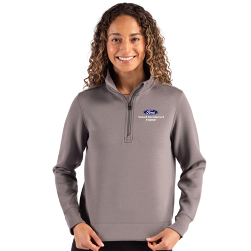 PD Finance Cutter & Buck Roam Recycled Knit 1/4 zip, Ladies