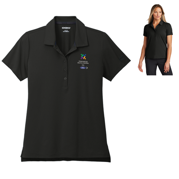 FEDA OGIO Ladies Regain Polo- Black