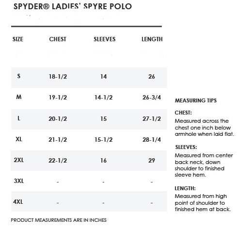 FEDA Spyder Spyre Ladies Polo- Black Frost