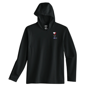 VETNG Side Kick Men's Hooded Shirt- Black