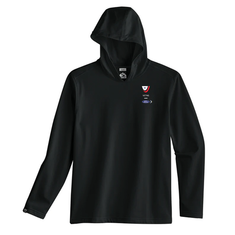 VETNG Side Kick Men's Hooded Shirt- Black
