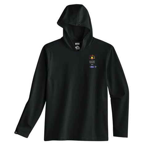 FIN Side Kick Men's Hooded Shirt- Black