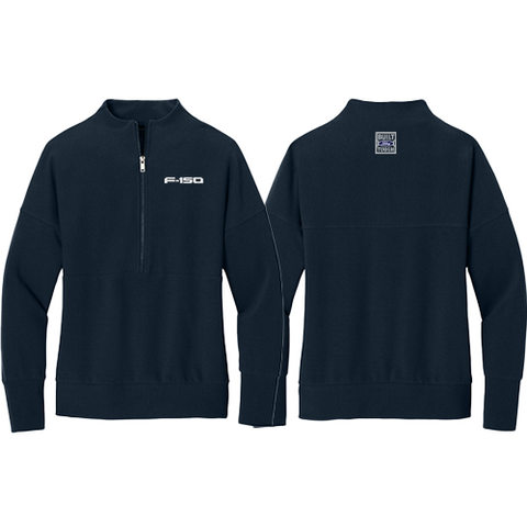 F150_Mercer+Mettle Linear Texture 1/4 Zip, Ladies Cut