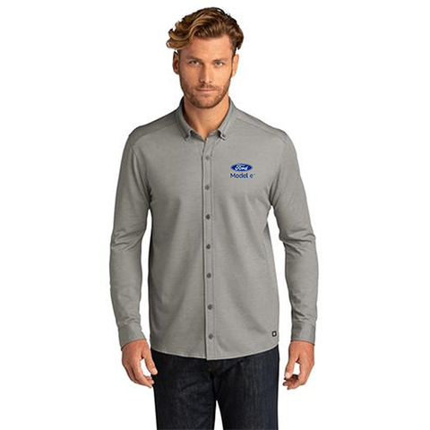 Model e OGIO Code Stretch LS Button Up- Grey