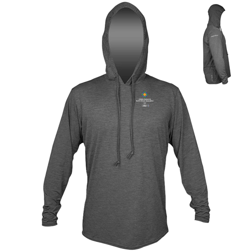 MENA Anetik Low Pro Hooded Tee-Charcoal