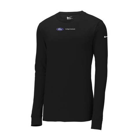 Nike Dri-Fit Long Sleeve Tee- Black