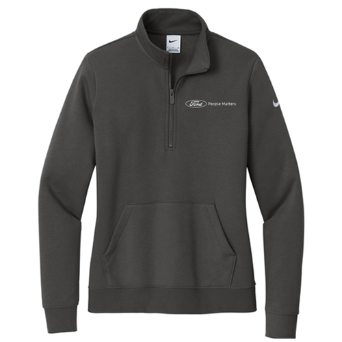 People Matters Nike Club Fleece Swoosh 1/2 Zip, Ladies