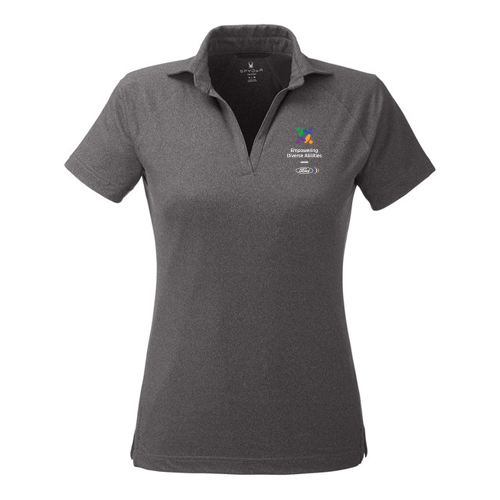 FEDA Spyder Spyre Ladies Polo- Black Frost