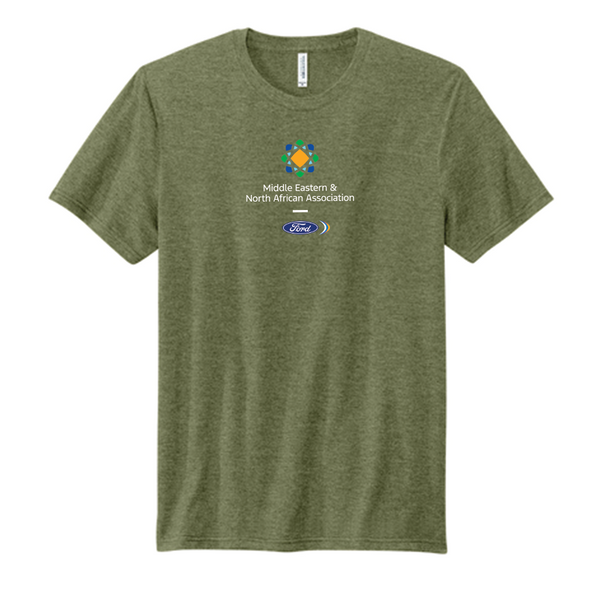 MENA Gender Neutral Volunteer Brand Tee-Military Green Heather