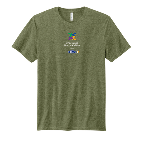 FEDA Gender Neutral Volunteer Brand Tee-Military Green Heather