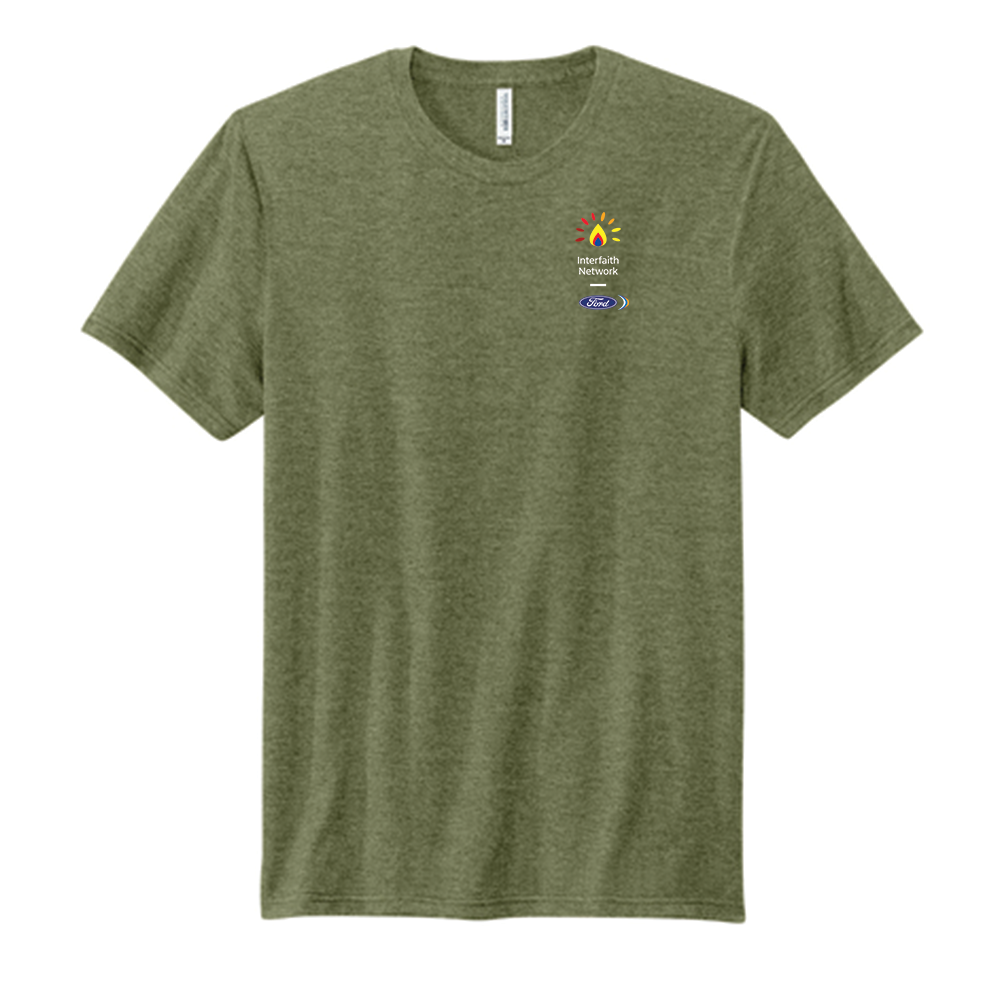 FIN Gender Neutral Volunteer Brand Tee-Military Green Heather