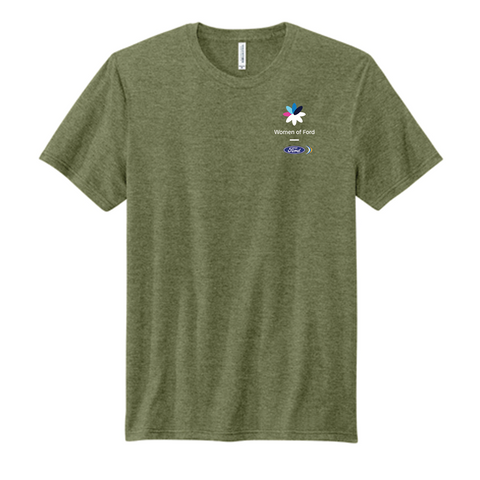 WOF Gender Neutral Volunteer Brand Tee-Military Green Heather