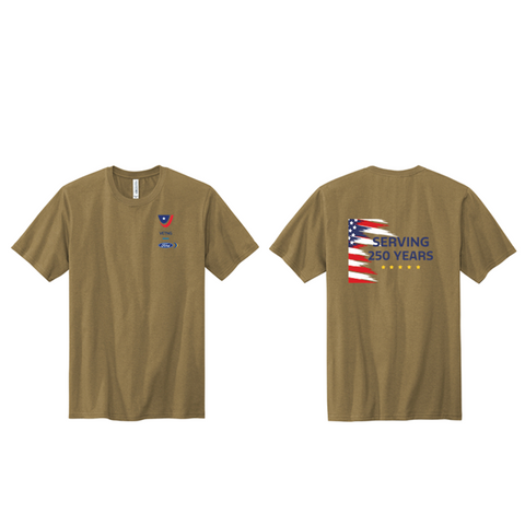 VETNG-Volunteer Knitwear All American Tee-  250 Years of Service Celebration-  Limited 2025 Item