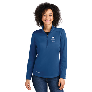 WOF Eddie Bauer Ladies Smooth Mid Layer Fleece- Cobalt